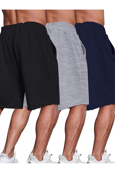 DAXİS Sportwear Company Ανδρικό χτενισμένο βαμβακερό σορτς 3 ΣΥΣΚΕΥΑΣΙΑΣ