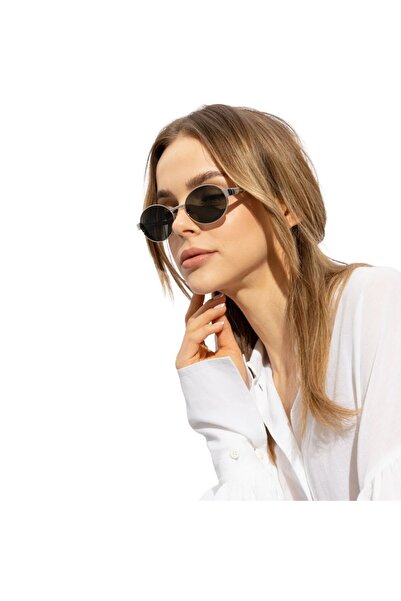 Saint Laurent Paris Sl 692 002 55-19 Women's Sunglasses – Silver Metal Frame, Smoked Matte Glass, Uv400