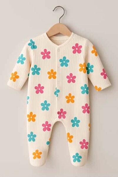 Scoutbabyshop ثوب فضفاض للأطفال على شكل حديقة الزهور الملونة