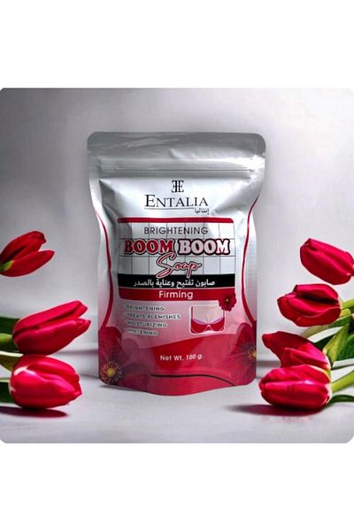ENTALIA Thai rose soap for women to lighten and care for the chest, deeply lightens sensitive areas, 100 grams
