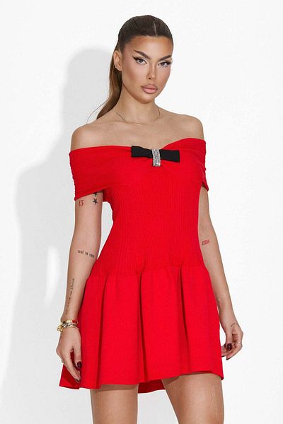 BOGAS Aletha Women's Short Red Dress