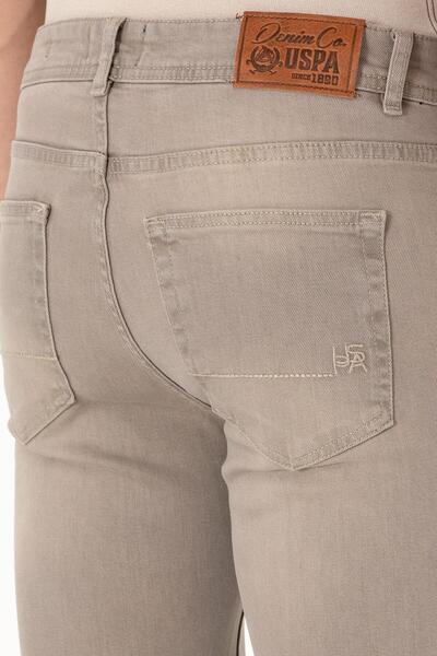 U.S. Polo Assn. U.S. POLO ASSN. ERKEK DOKUMA KUMAŞ TAŞ RENGİ DENİM PANTOLON