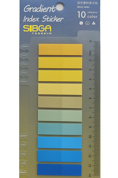 sibga tasarım Transparent Colored Postit Post-it Post It.Bookmark Bookmark Postit Sticker Note Paper 200 Sheets