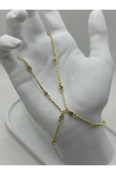 lysiaaccessory Gold Color Shahmeran Bracelet with Stick Design