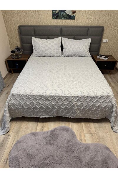 BERRY Concept Nordic Bedspread Double 250/255 cm Gray-Baklav