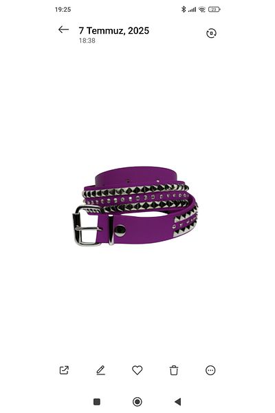 targay Pyramid Studded Belt Gothic Punk Metallica Style Belt