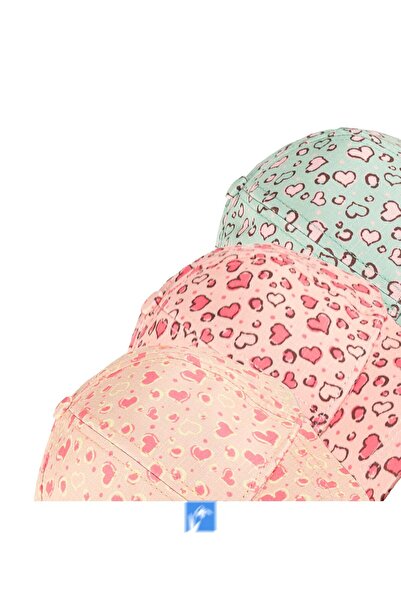 Kardelen Butik Denizli 100% Polyester Printed Baby Girl Hat (Age 1-3) (Size 48-50 cm)