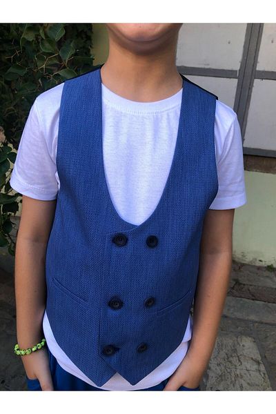 Mıstık Bebe Front Buttoned Blazer Vest