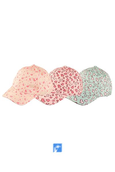 Kardelen Butik Denizli 100% Polyester Printed Baby Girl Hat (Age 1-3) (Size 48-50 cm)