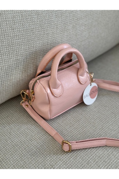 BAGLOVİS Small Inner Lined Long Strap Powder Hand Bag En17 Boy12