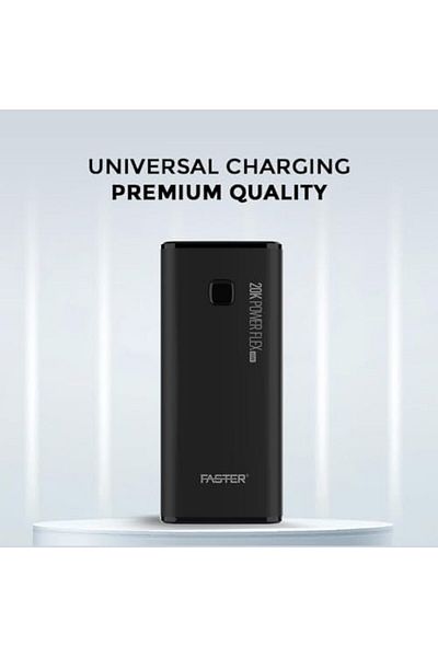 Faster PD-65W Power Bank 20000mAh - High Capacity Portable Charger with 65W Fast Charging
