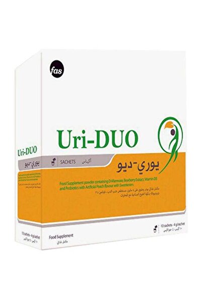 Fas ١٠ أكياس من مكمل غذائي Uri-Duo لدعم صحة المسالك البولية