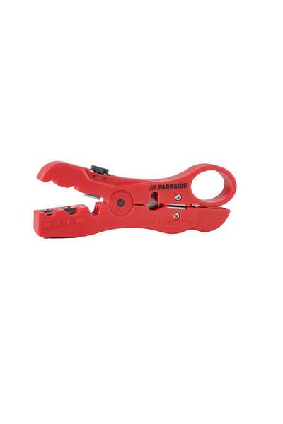 PARKSIDE Parkside coaxial cable stripping pliers, red