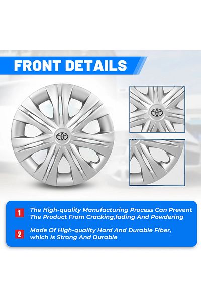 AGC 15" Hubcaps for Toyota Hilux 2013-2015 – Durable Stylish Wheel Covers- 926