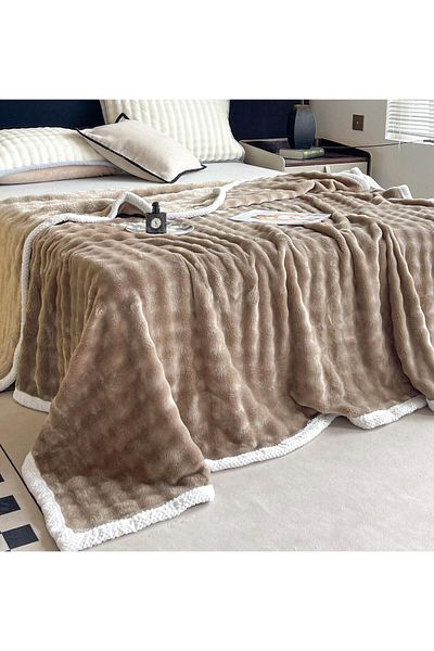 FIONNA.RO Cocolino Blanket With White Border - Beige