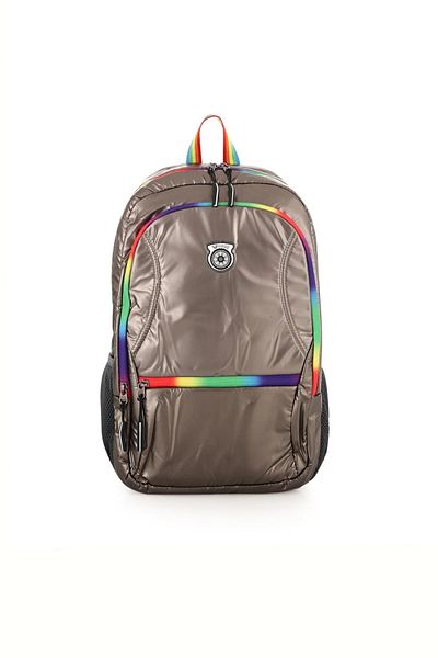 YOUNG Rainbow Zipper Waterproof School Backpack 51516