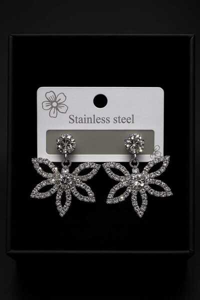 Furtek Aksesuar Kadın Minik Taşlı Yusufçuk Motif Küpe Modeli Minimal