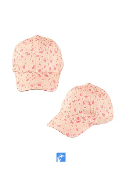 Kardelen Butik Denizli 100% Polyester Printed Baby Girl Hat (Age 1-3) (Size 48-50 cm)