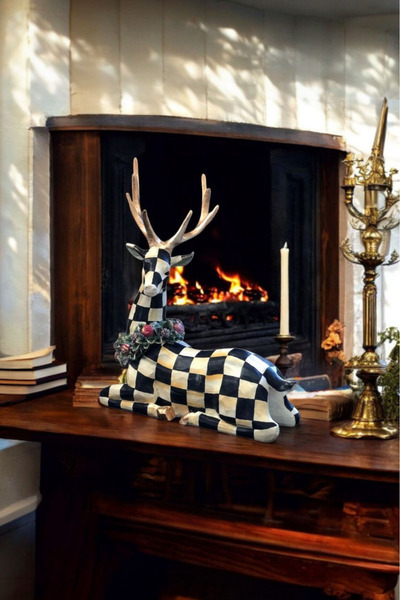 Harmoni Art Dekoratif Dama Desen Geyik Biblo