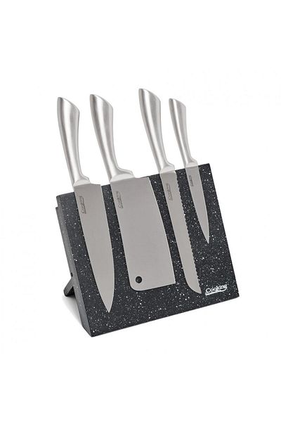 Cooking by Heinner KITCHEN KNIFE SET, 5 PIECES, SILVER