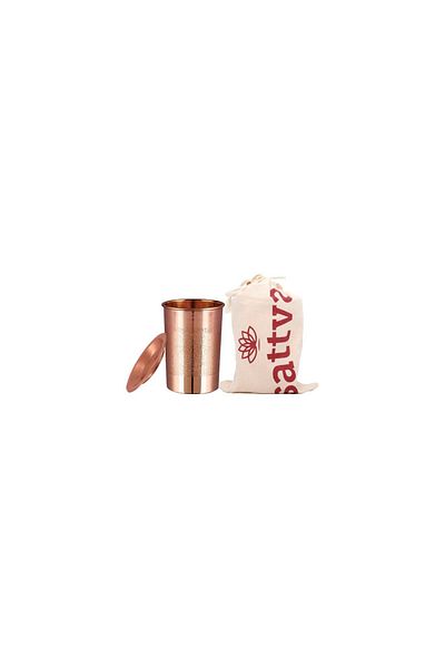 Sattva Ayurveda Emboss Copper Cup - Sattva Ayurveda