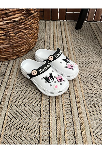 Behtah Kundura Kurromi My Melody Kız Çoçuk 6 Adet Jibbitz Süslü Bahçe Havuz Günlük Sandalet Terlik