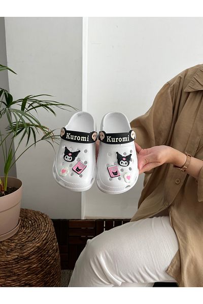 Behtah Kundura Kurromi My Melody Girl Child 6 Pieces Jibbitz Fancy Garden Pool Daily Sandals Slippers