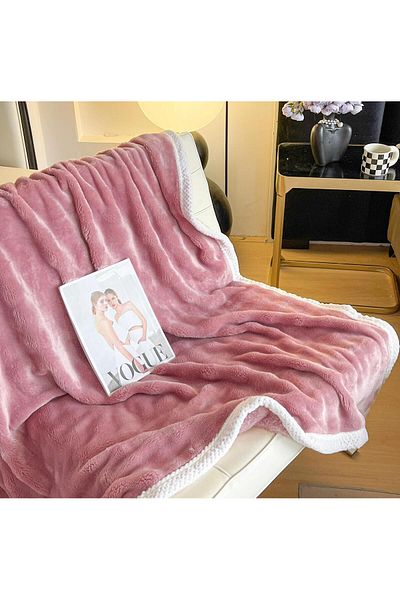 FIONNA.RO Cocolino Blanket With White Border - Pink