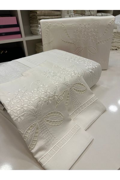 incisecrethome White Business Bedspread and Duvet Cover Set 7 Pieces