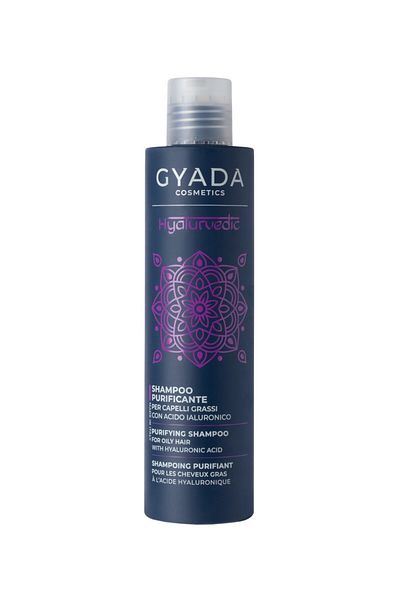 Gyada Cosmetics Purifying shampoo with neem and hyaluronic acid, 200ml - Hyalurvedic Gyada
