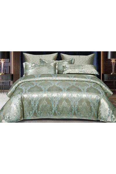 Casa New Concept Jacquard Bed Linen Set 6 pieces, bed sheet 230x250cm, 4 pillowcases