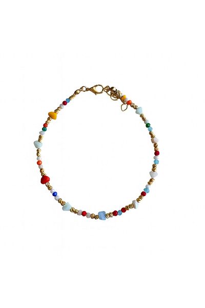 Venus Design Colorful Bead Anklet