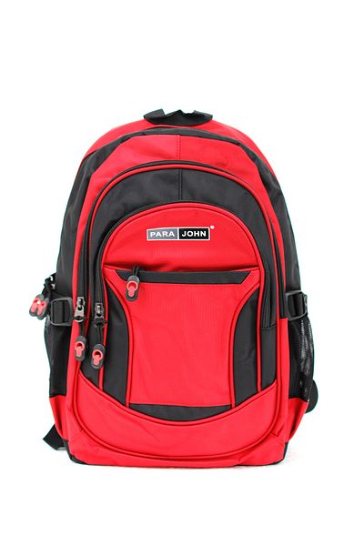 PARAJOHN Iconic Lightweight Durable Schoolbag 18 inch -Red