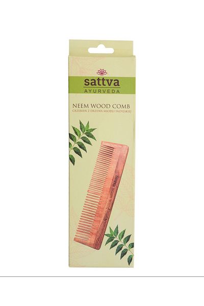 Sattva Ayurveda Pieptene din lemn de neem - Sattva Ayurveda