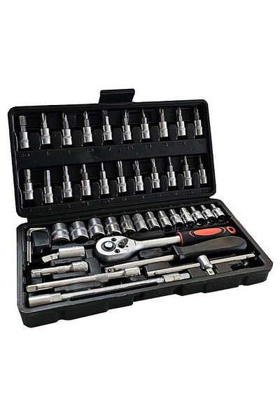 Euro Quip Socket wrench set 1/4", 46 pieces