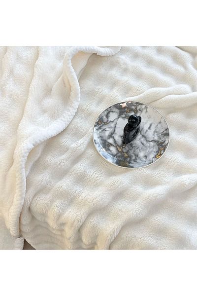 FIONNA.RO Cocolino Blanket With White Border - Butter White
