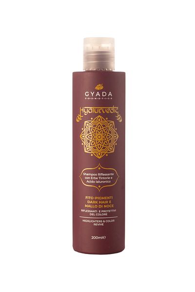 Gyada Cosmetics Sampon revitalizare culoare par saten, 200ml - Hyalurvedic Gyada