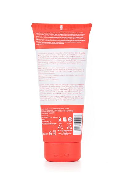 Gyada Cosmetics Crema pentru spalarea parului cu argila verde, 200ml - Gyada Cosmetics