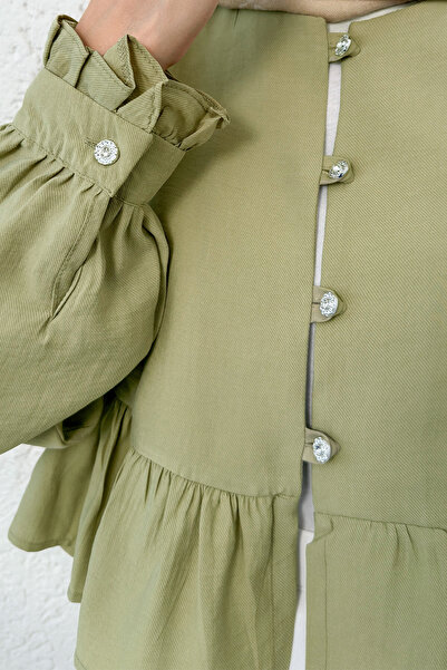 studio fashion 1988 Frilly Skirt Ten.Sel Fabric Cotton Shirt