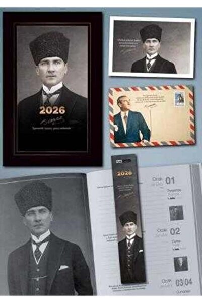 Mor kelebek Календар на Ататюрк за 2026 г. с калпак