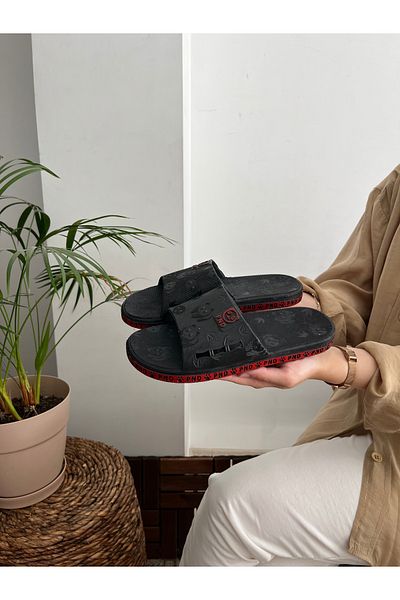 Behtah Kundura Unisex Anatomical Non-Slip Sole Bathroom Pool Wc Daily Slippers Panda