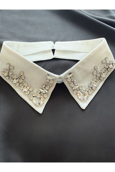 Morecottonmorenaturel Beaded Mobile Stand Collar