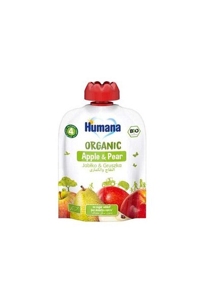 Humana هريس التفاح والكمثرى العضوي 90 جرام