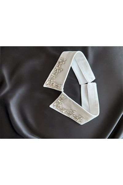 Morecottonmorenaturel Beaded Mobile Stand Collar