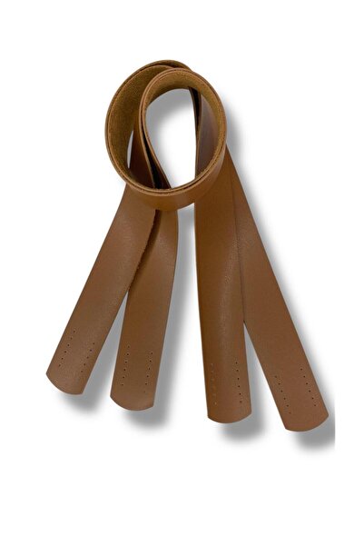 ATÖLYE ZÜMRA Tan Attachable Bag Handle Vegan Leather 1 Pair (70Cmx3Cm)