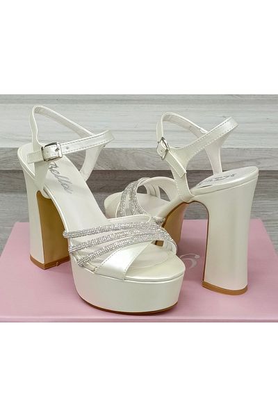 uğurtek Classic High Thick Platform Heels Women Evening Dress Shoes