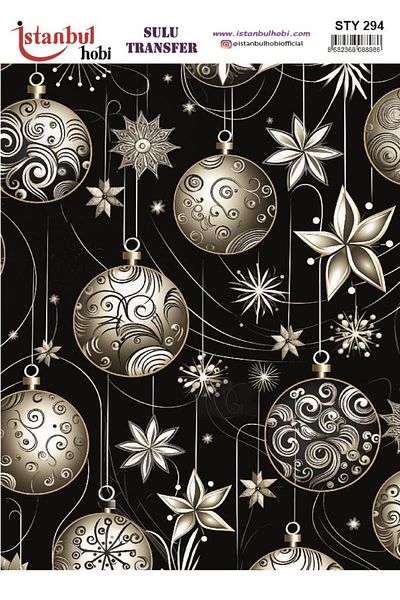 İstanbul Hobi New Year's Water Transfer 25X35Cm Sty294