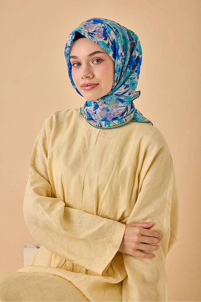 Silk Home Μαλακό βαμβακερό κασκόλ με μοτίβο Bodrum