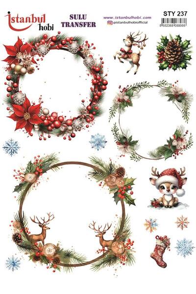 İstanbul Hobi نقل مائي للعام الجديد 25x35 سم STY237