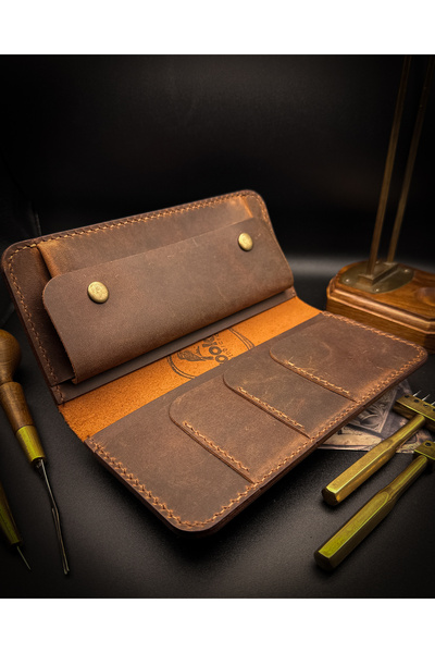 Leather KOOKA - EL YAPIMI HAKİKİ DERİ CÜZDAN - LONG